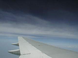 In the air