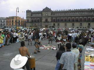 Indians dancing