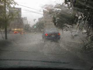 Raining
